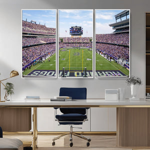 TCU Horned Frogs Football Team Print - Fort Worth Amon G.