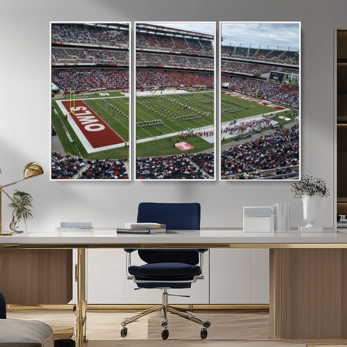 The Temple University Owls Athletics Team Print -