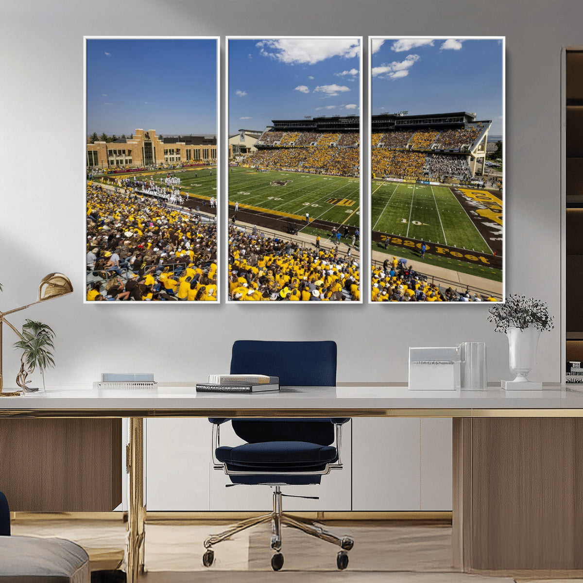 University of Wyoming Cowboys Football Team Print - Laramie