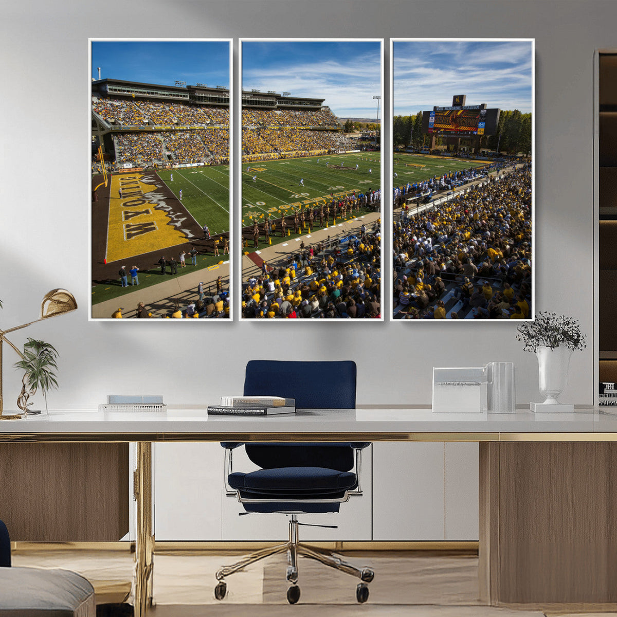 University of Wyoming Cowboys Football Team Print - Laramie