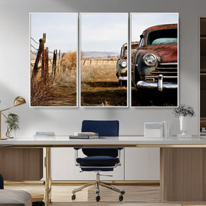 Classic Cars Vintage Wall Art Canvas Print