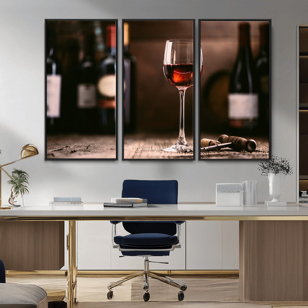 Red Wine and Bottle Canvas Print