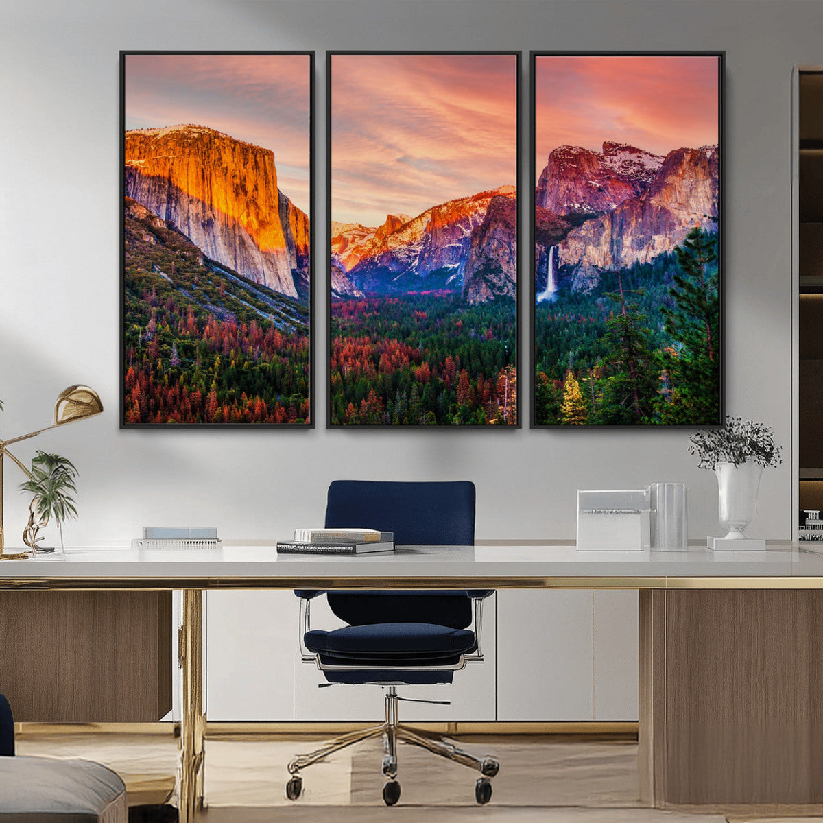 Yosemite Nal Park Wall Art Landscape Canvas Print El Capitan