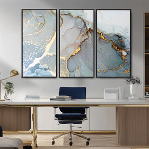 Large Abstract Marble Wall Art Canvas Print for Living Room