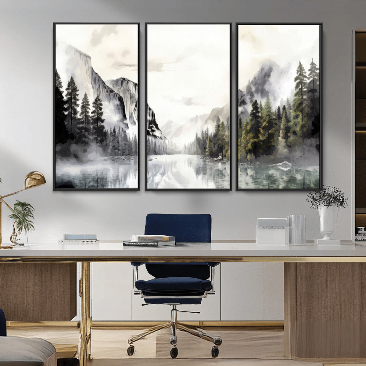 Yosemite Valley Wall Art Canvas Print – Framed and Ready to