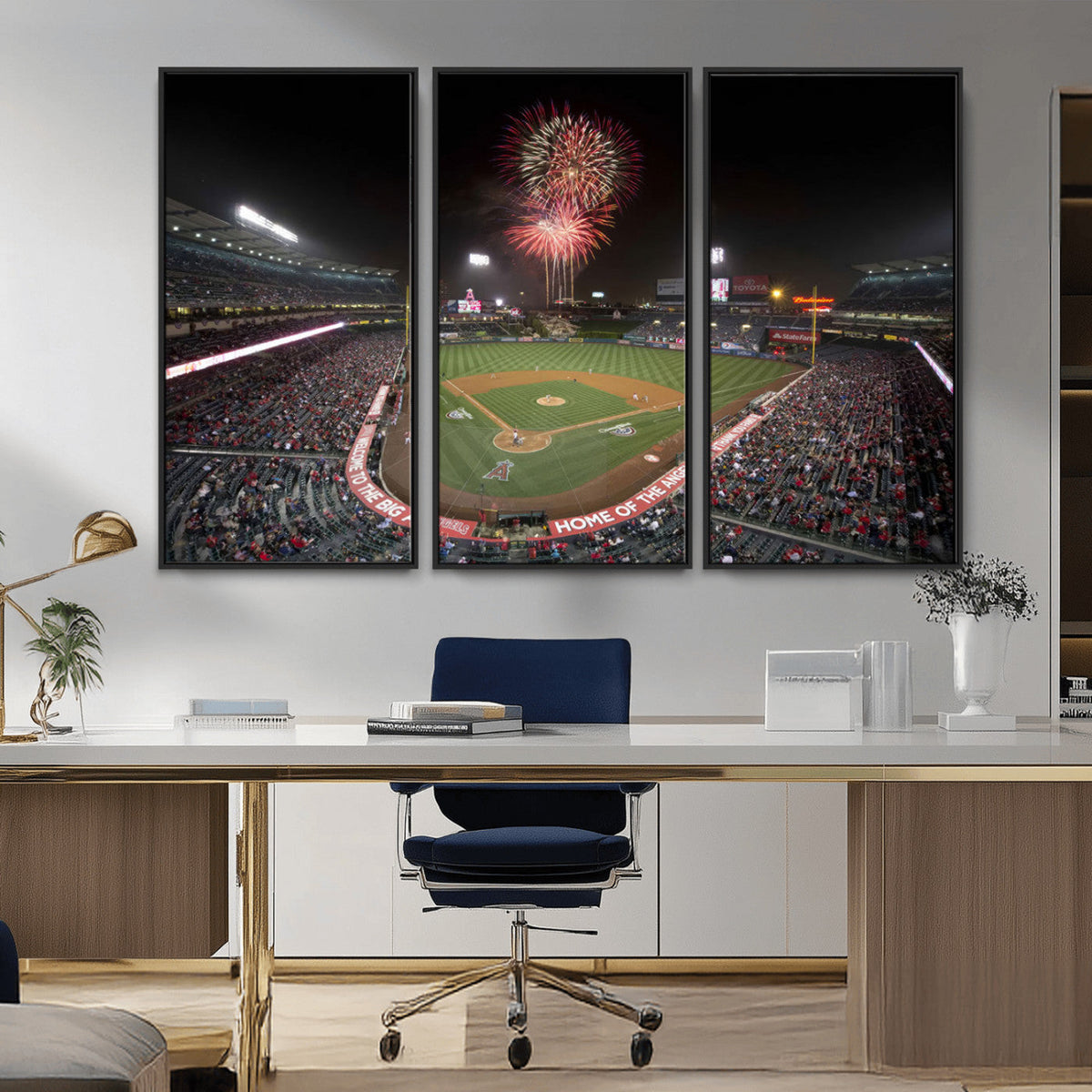 Fireworks at Angel Stadium – Los Angeles Angels Canvas