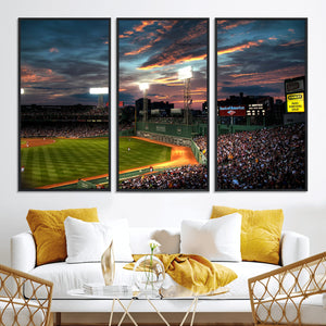 Fenway Park Wall Art Canvas Print | Large Baseball Stadium