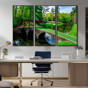Augusta National Golf Club Wall Art - Panoramic Bridge &