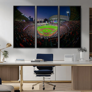 Houston Astros Baseball Print Canvas - Houston Minute Maid