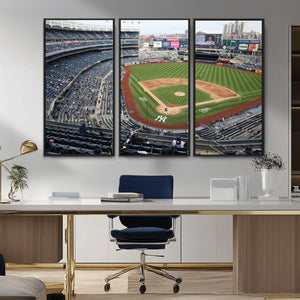 New York Yankees Baseball Team Print - Yankee Stadium Wall