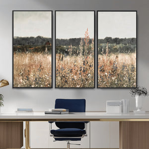 Rustic Field Landscape Wall Art Print, Giclee Canvas Wall
