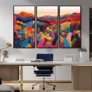 YAYOI KUSAMA Abstract Print - Landscape Canvas Wall Art