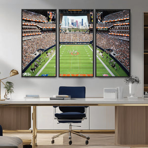 Chicago Bears Soldiers Field Wall Art Canvas Print – Framed