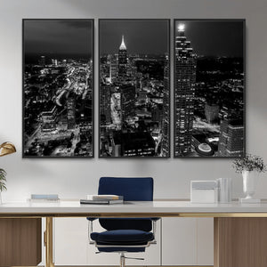 Atlanta Skyline Wall Art Canvas Print, Atlanta Downtown