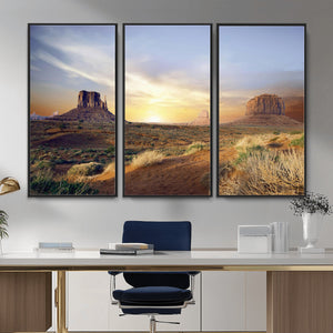 Monument Valley Desert Wall Art Canvas Print, Southwest