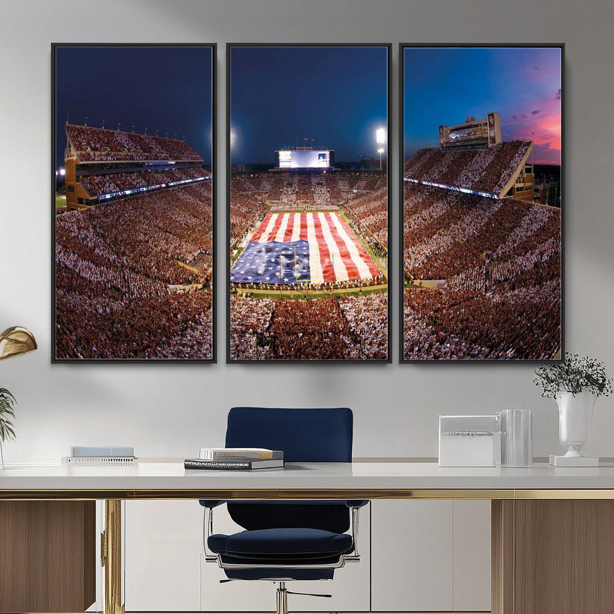 Oklahoma Memorial Stadium Wall Art Canvas Print – Oklahoma
