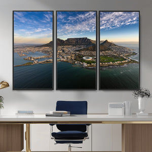 Cape Town Wall Art Canvas Print – Table Mountain Coastal