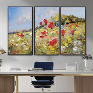 Abstract Mountain Landscape Wall Art Canvas Print – Textured