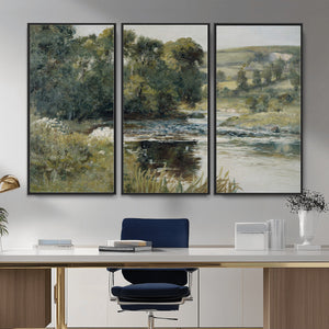 Streamside by Edward Mitchell Bannister Wall Art Canvas