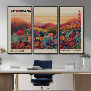 Yayoi Kusama Colorful Landscape Wall Art Canvas Print –