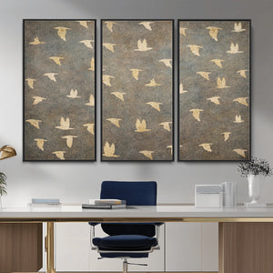 Abstract Birds Wall Art Canvas Print