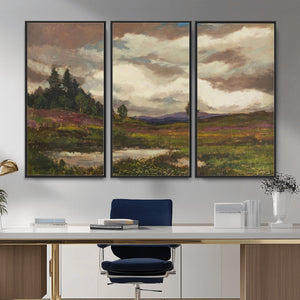Gustav Macoun Heathland Canvas Print, Czech Landscape Oil