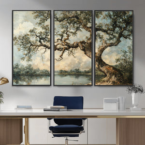 Old Oak Tree Canvas Wall Art, Turner Inspired Romantic