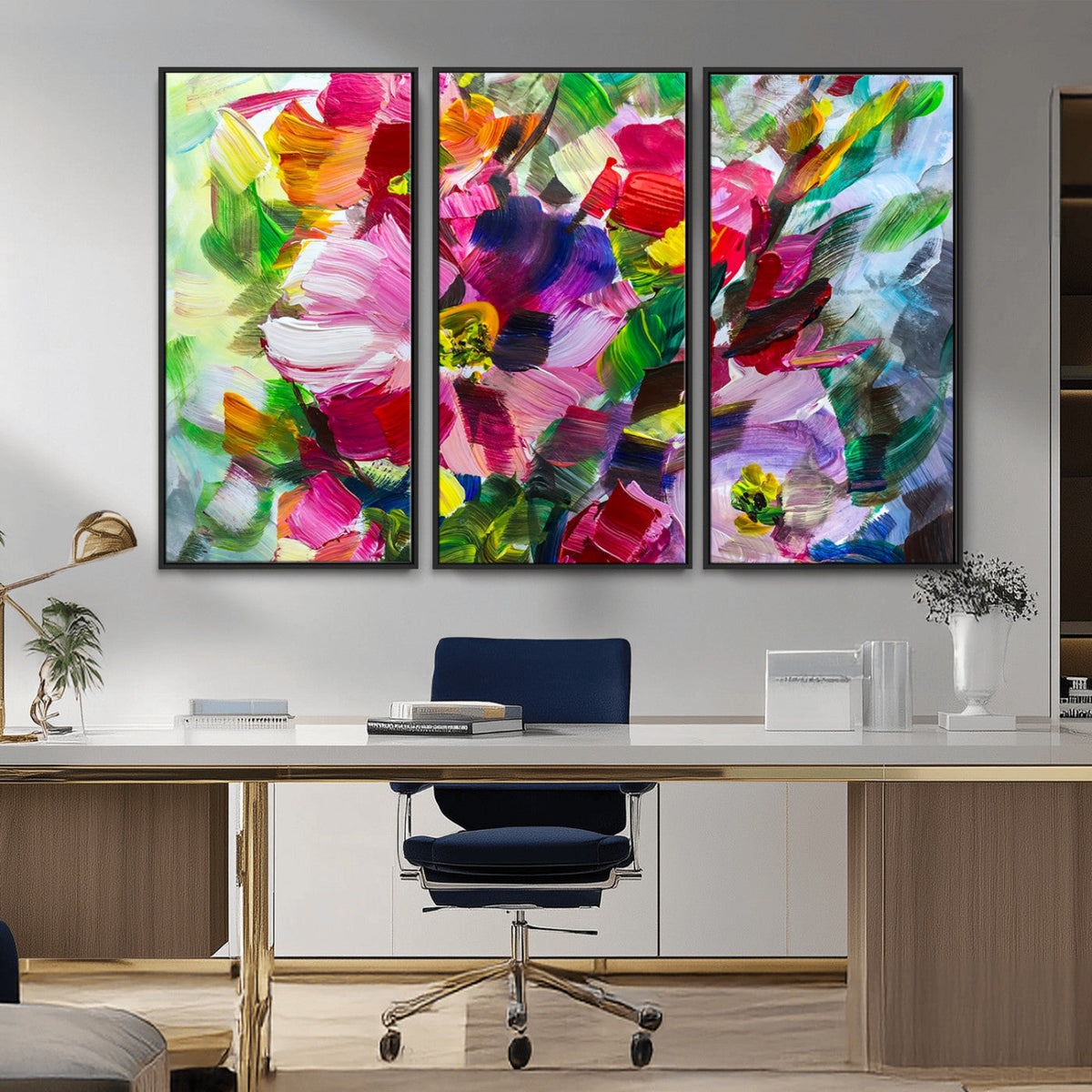 Oil Flower Abstract Canvas Print