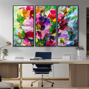 Oil Flower Abstract Canvas Print
