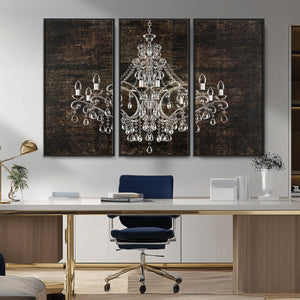 Rustic Chandelier Canvas Print