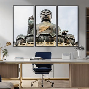 Buddha Statue Wall Art Canvas Print