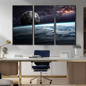 Space and Planet Canvas Print