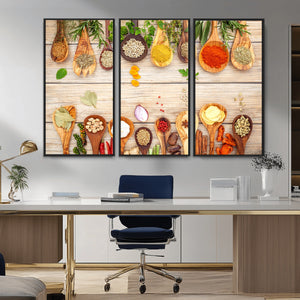 Kitchen Spice on the Table Wall Art, Kitchen Spice Wall Art