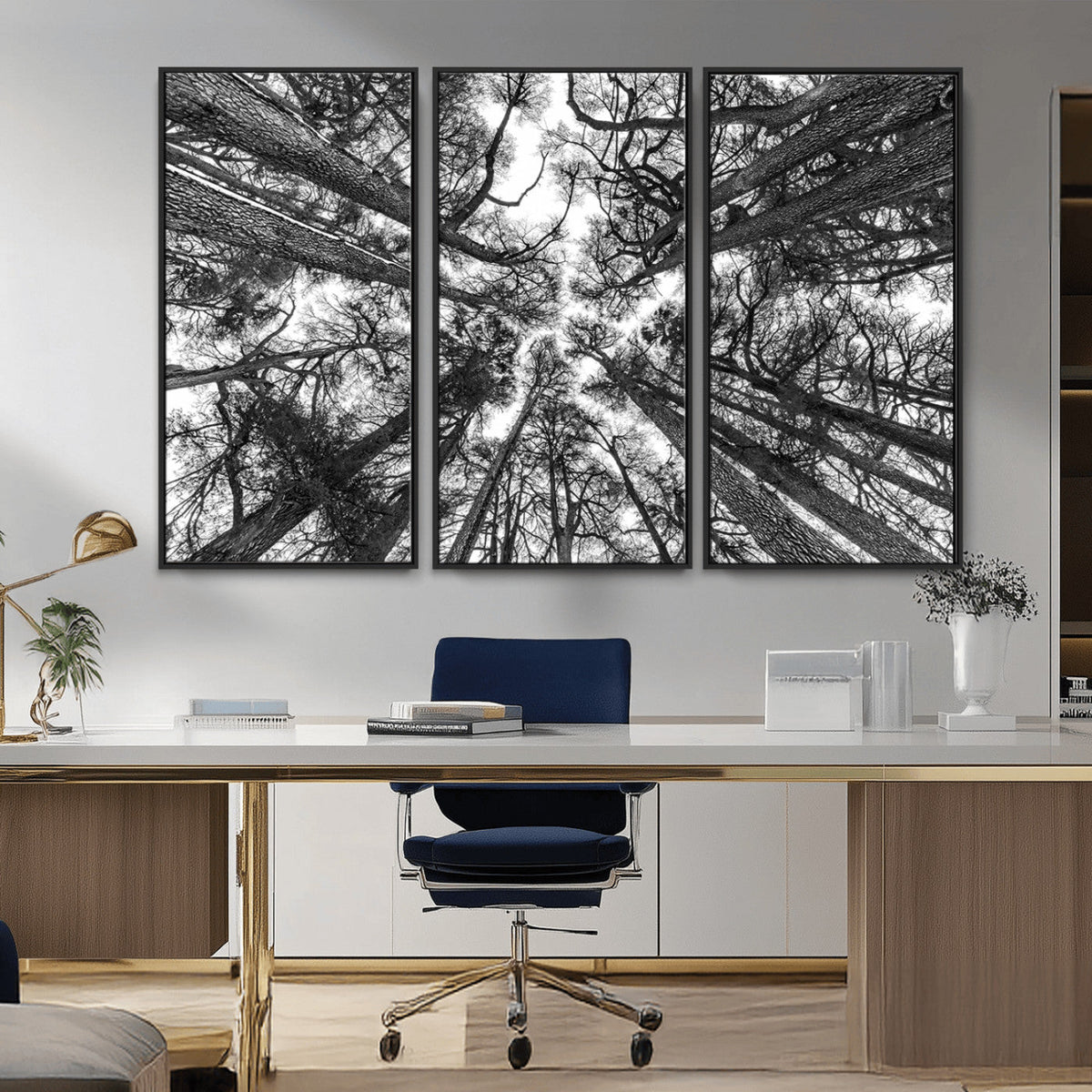Trees Contemporary Art Canvas Print