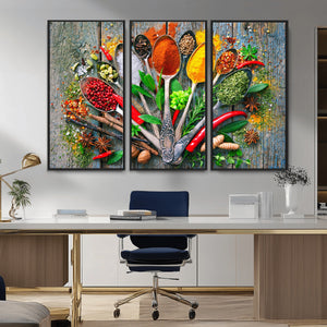 Spoonful of Spices Cooking Wall Art Canvas Print - Vibrant