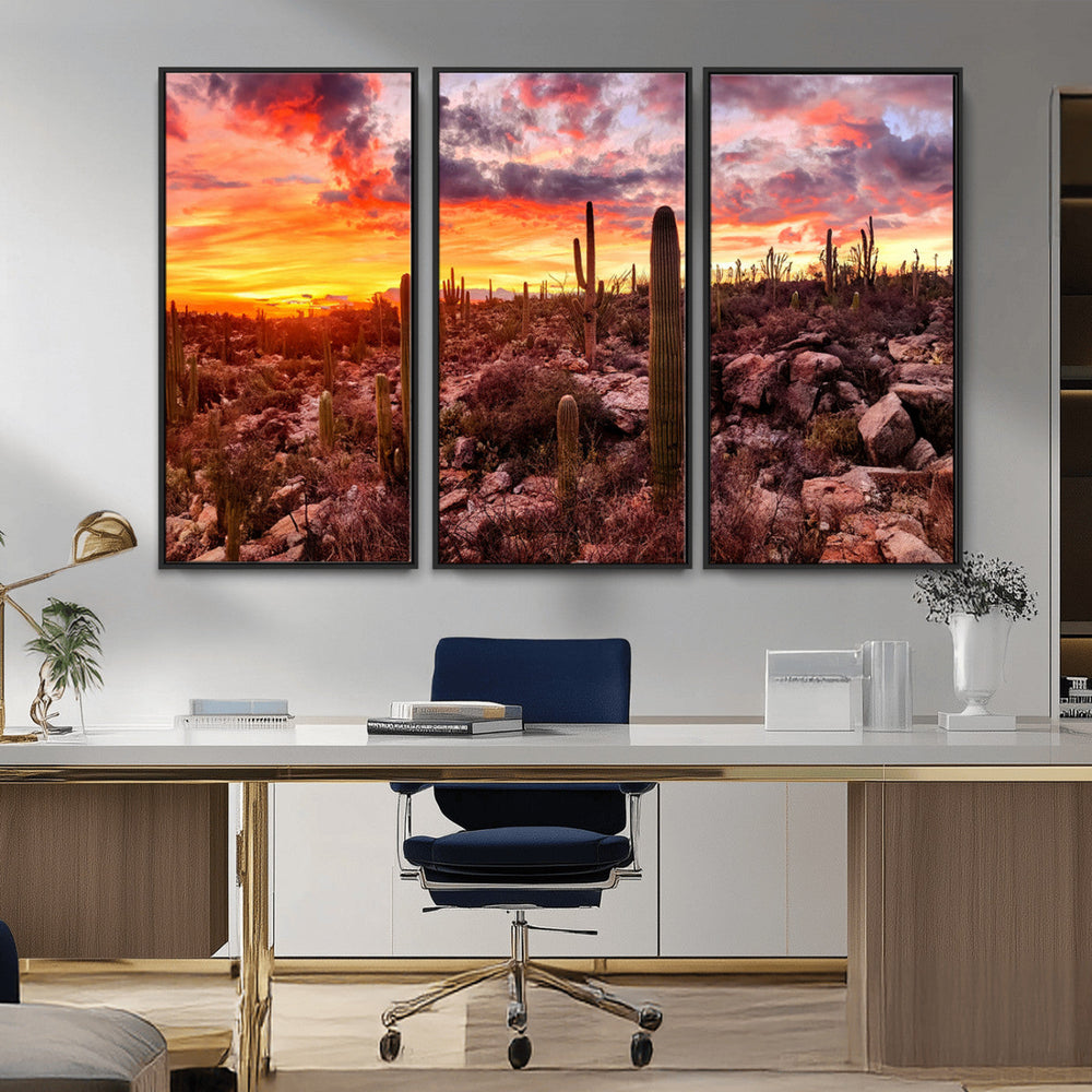 Arizona Desert Print, Western Cowboy Wall Art Print