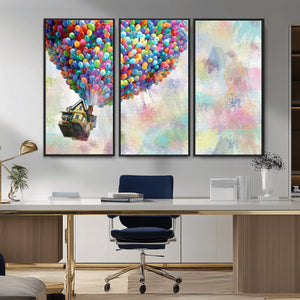 Up Pixar Poster, Look Up Pixar Wall Art, Up Pixar Canvas,