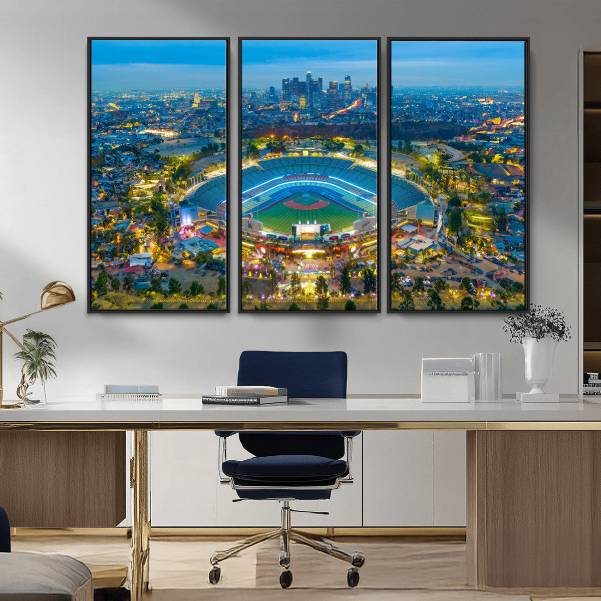 Los Angeles Dodgers Wall Art Canvas, Dodger Stadium Wall Art
