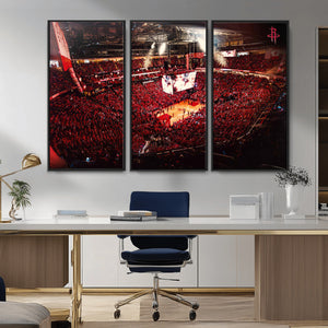 Houston Rockets Basketball Team Print Canvas- Houston Toyota