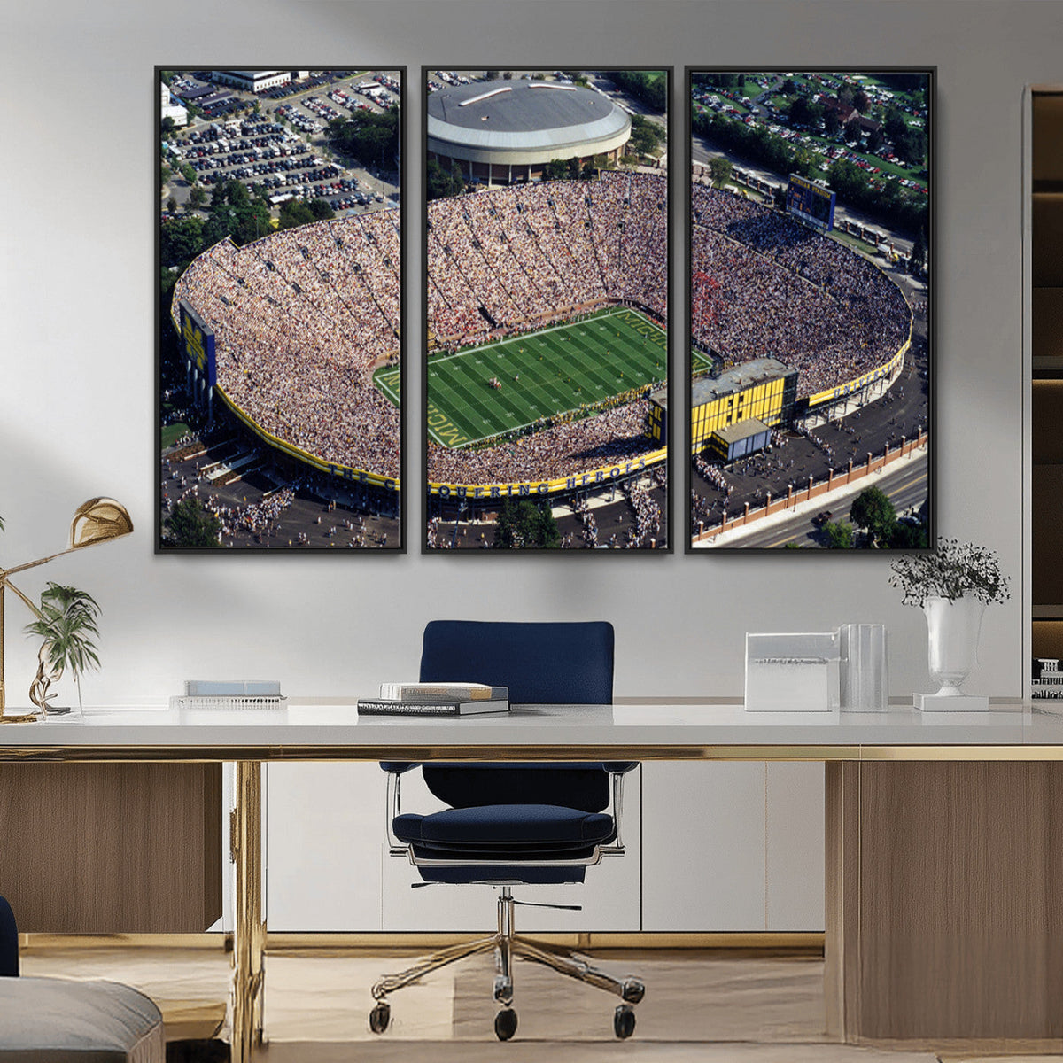Michigan Wolverines Football Team Print - Ann Arbor Michigan