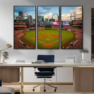 St. Louis Cardinals Baseball Team Print - Busch Stadium Wall