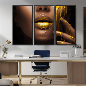 African American Art Black Woman Canvas Print, African Wall