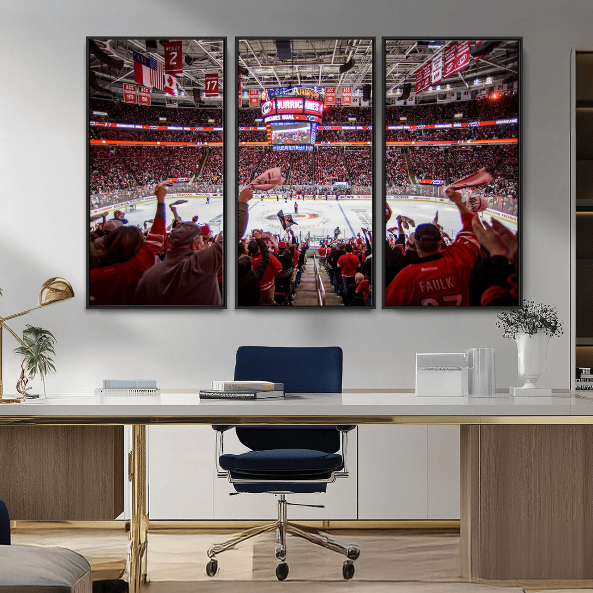 Carolina Hurricanes Ice Hockey Stadium Wall Art, Carolina