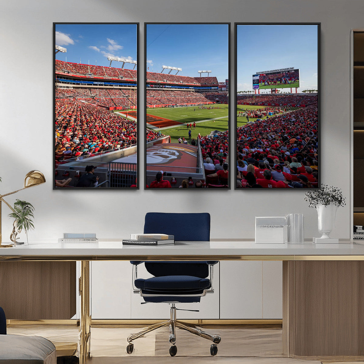 Florida Tampa Raymond James Stadium Wall Art Canvas Print -