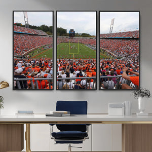 Virginia Cavaliers Football Team Print - Charlottesville Scott Stadium Print Wall Art Canvas