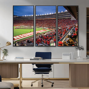 Wisconsin Badgers Football Team Print - Madison Camp Randall