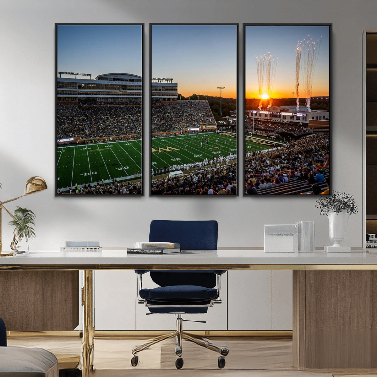 Demon Deacons Football Team Print Canvas- Winston-Salem