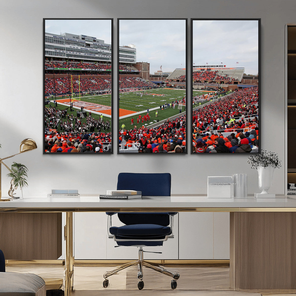 University of Illinois Fighting Illini Football Team Print -