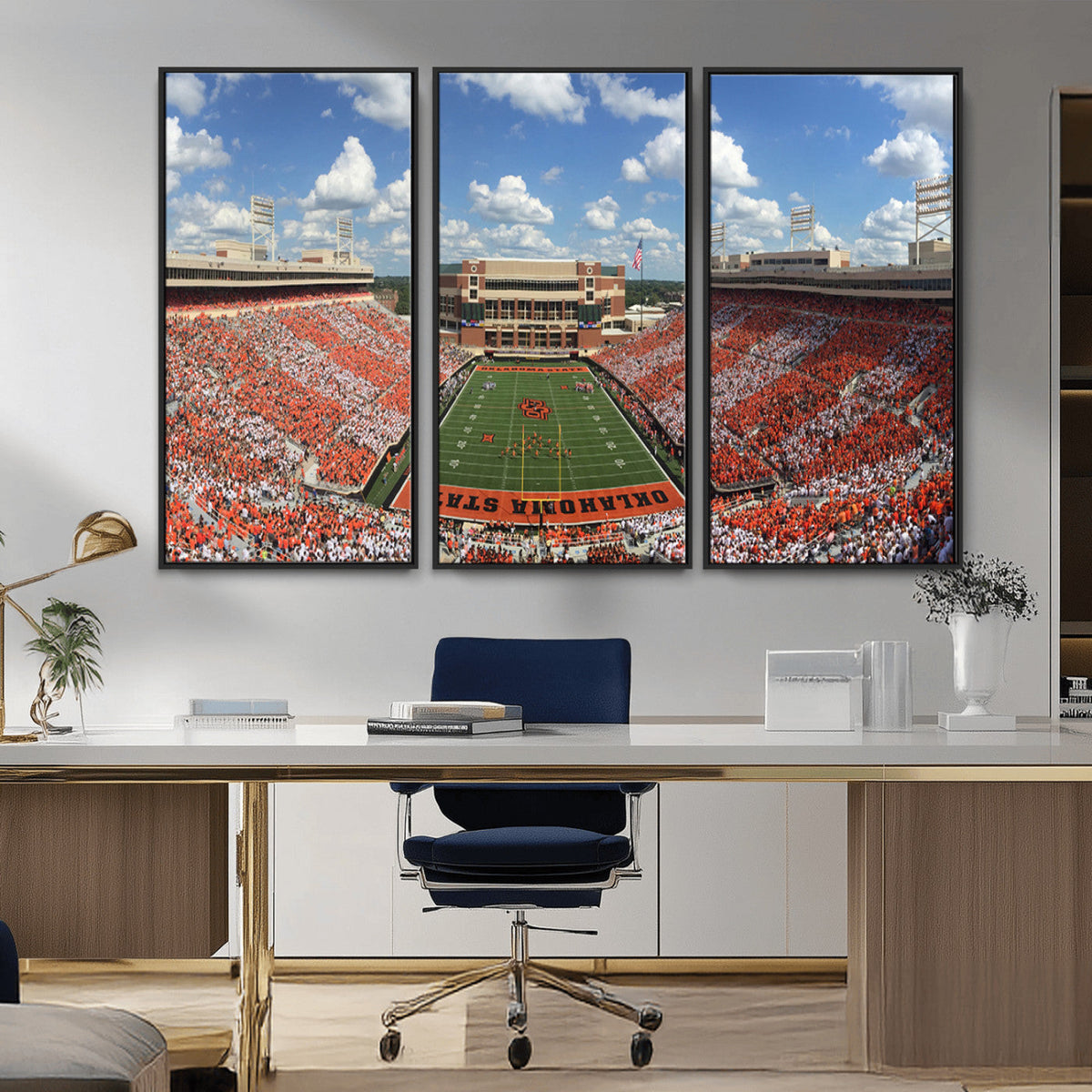 Oklahoma State Cowboys Football Team Print - Stillwater