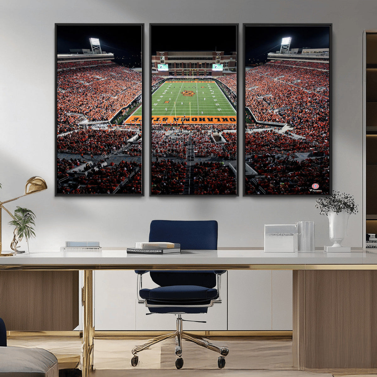 Oklahoma State Cowboys Canvas Print, Football Team Print -